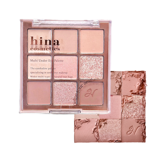 (1+1) Multi under eye palette＋Churun lip tint 02 Melty latte