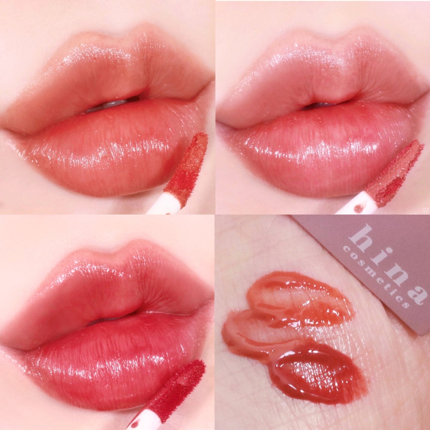 (1+1) Multi under eye palette＋Churun lip tint 01 Nudy camel